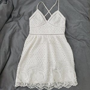 White lace dress